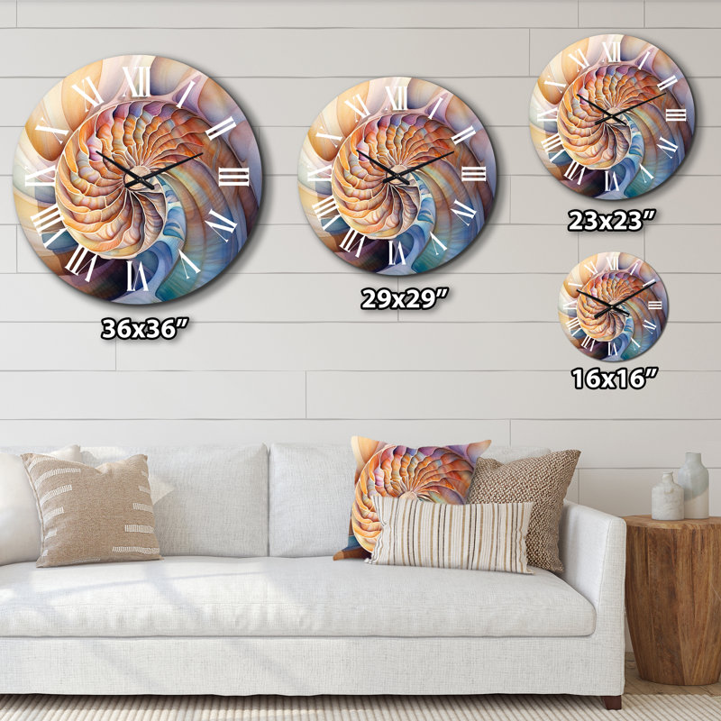 Horloge murale Seashell Symphony II, Grand