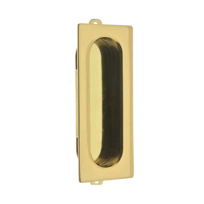 Solid Brass Rectangular Latch/Catch/Bolt, Polished Brass