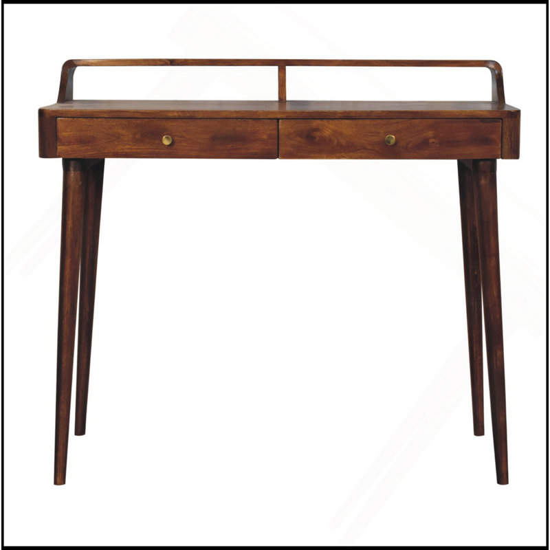 Elevated Chestnut Console Table