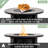 30" Ceramic Propane Fire Pit Table, 50000 BTU Round Steel Fire Pit