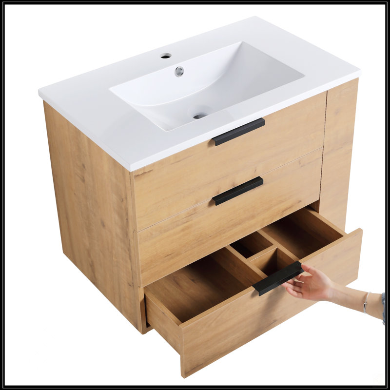 Meuble-lavabo mural 30 po avec lavabo