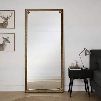 Miroir pleine grandeur avec support, pour chambre à coucher ou salon