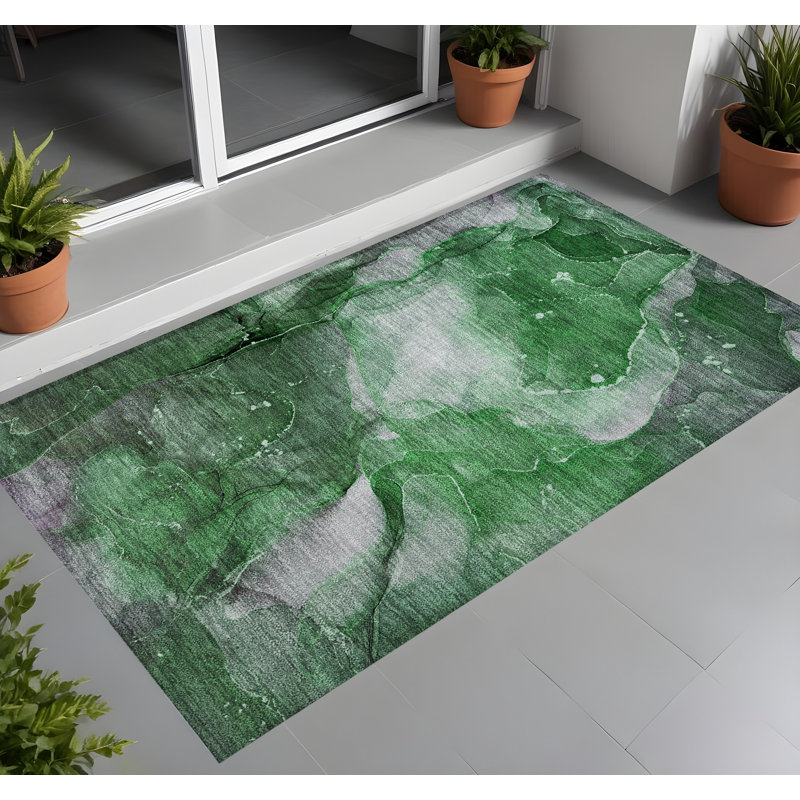 Tapis extérieur lavable antidérapant 2 pi x 3 pi Emerald