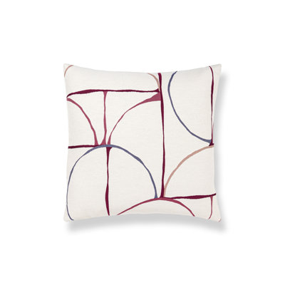 Coussin en coton réversible