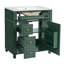 Meuble-lavabo de salle de bain avec lavabo en céramique, 30 po, armoire de rangement avec portes à fermeture douce et organisateur de porte-2053165471