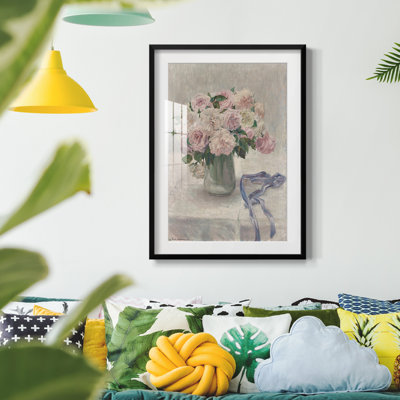 Vintage Floral Print CIII -Framed Print