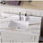 43-inch marble dressing table top, bathroom dressing table top with undermount rectangular sink and 4-inch high backboard