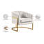 Fauteuil demi-tonneau en velours 30 po Carter-784447138