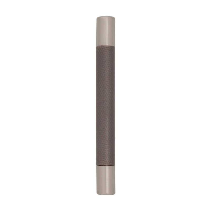 Polished Nickel and Gold Modern Cabinet Pull with Mounting Hardware