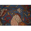 Tapis oriental à motif animalier bleu Ziegler