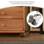 Classeur simple et durable en bois d'hévéa