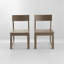 Ensemble de 2 chaises de salle à manger intérieur / extérieur en PEHD, chaises de jardin et de patio toutes saisons avec dossier moderne-872301702