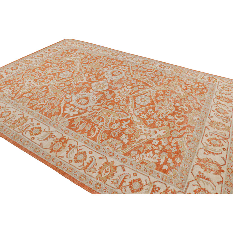 Hand Knotted Wool Geometric Area Rug