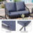  Ebern Designs 21'' W X 22'' D X 3.5'' H Outdoor Seat / Back Cushion-49632000-60211017