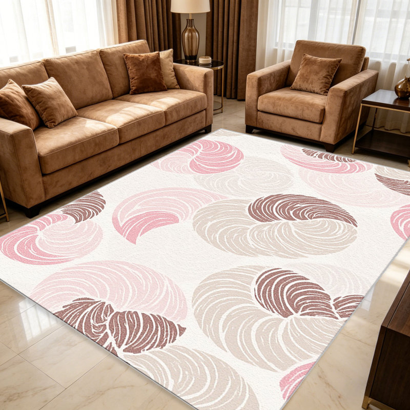 Neutral Brown Navy   area rugs for Living Room, Soft and Comfortable, Suitable for all seasons, easy to maintain, machine washable Indoor floor mat, Under Table Farmhouse suitable for Bedroom, Dining Room, Study,  Balcony, Home Decor Patio