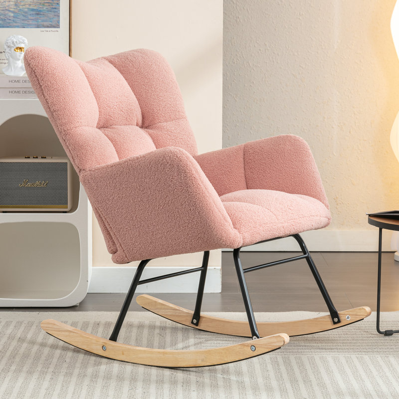 Chaise berçante, Rose