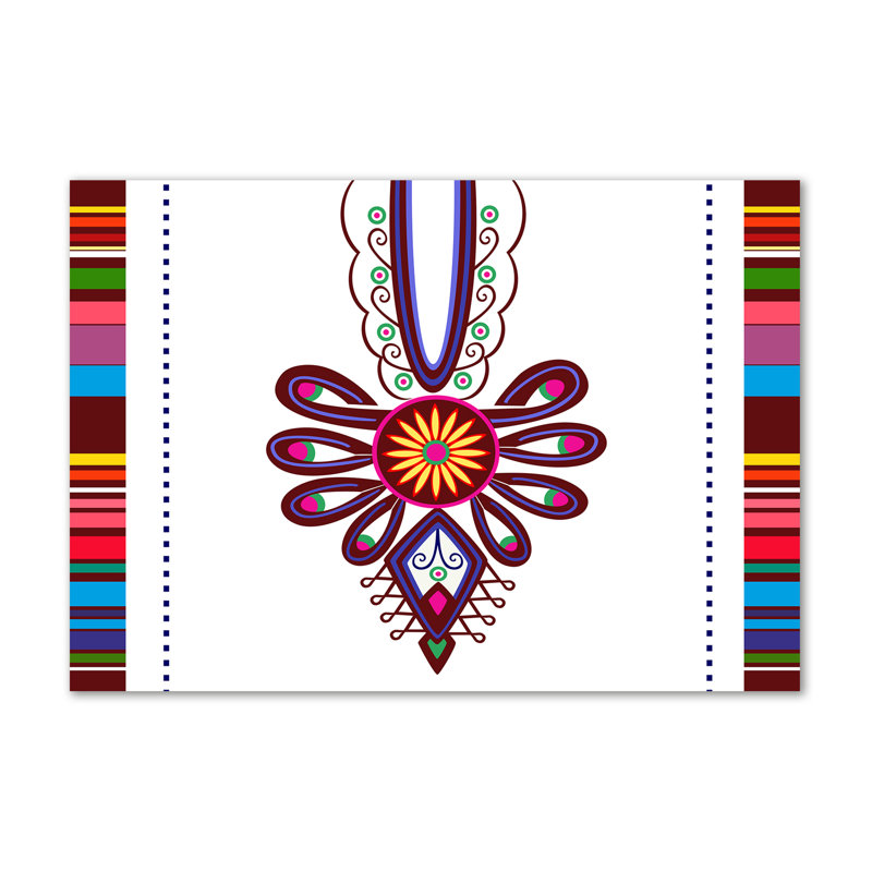 Polish Folk Pattern - Wrapped Canvas Print