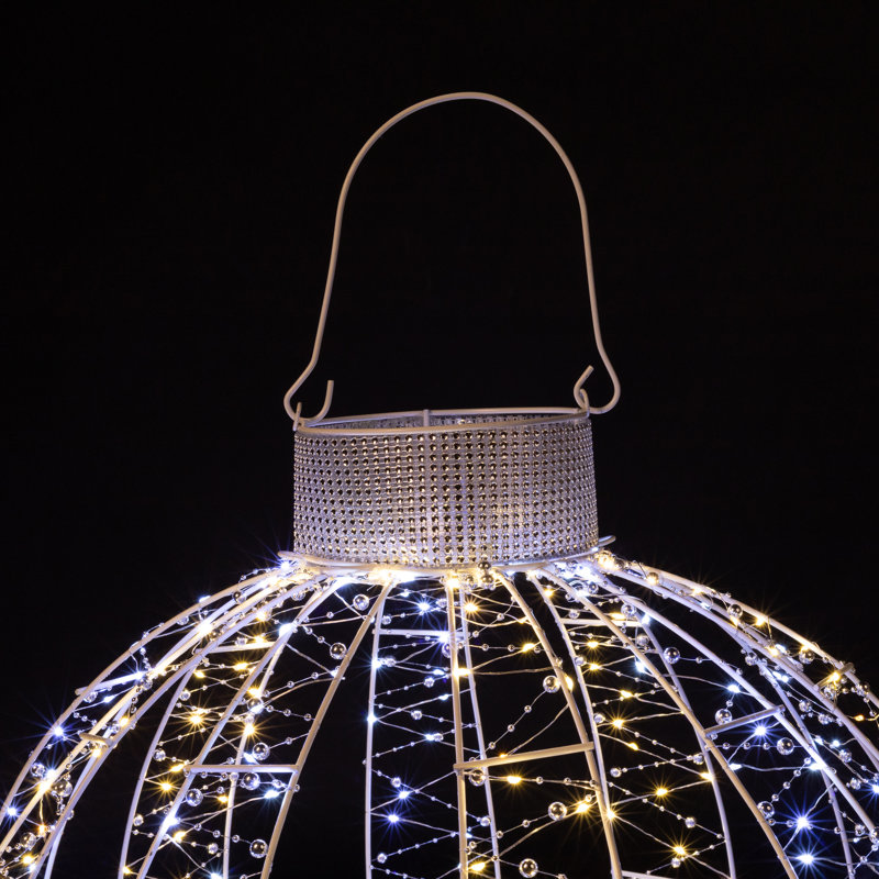 Décoration de Noël pour l'extérieur avec paon scintillant à DEL - 36 po