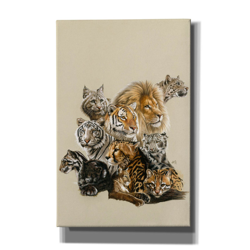 Impression sur toile «Dakota All In The Family» par Barbara Keith, H 40 po x l 26 po x P 1,5 po