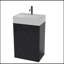 Meuble-lavabo en marbre 20 po avec lavabo en céramique, armoire de salle de bain autoportante pour salle de bain moderne, KD-1454065109