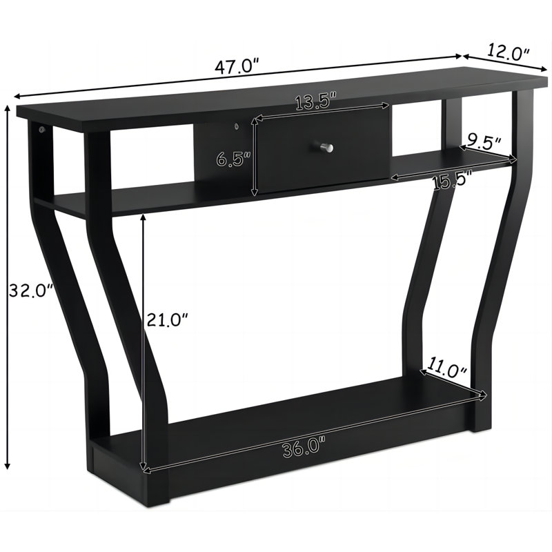 Console 47 po Holda, Noir