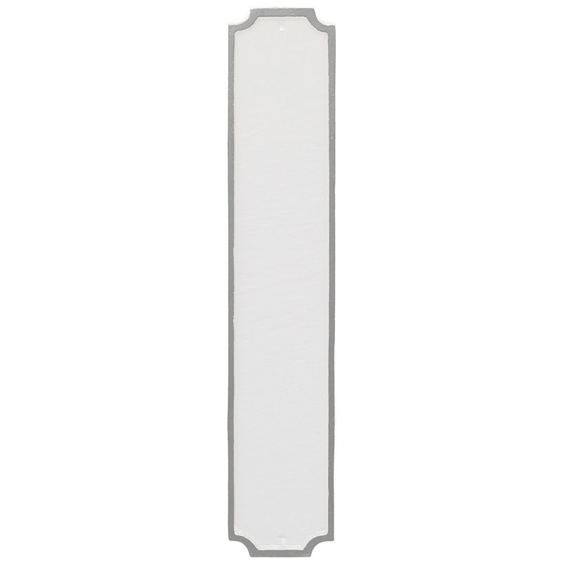 Plaque d'adresse colonne Princeton, Oui, Blanc / argent