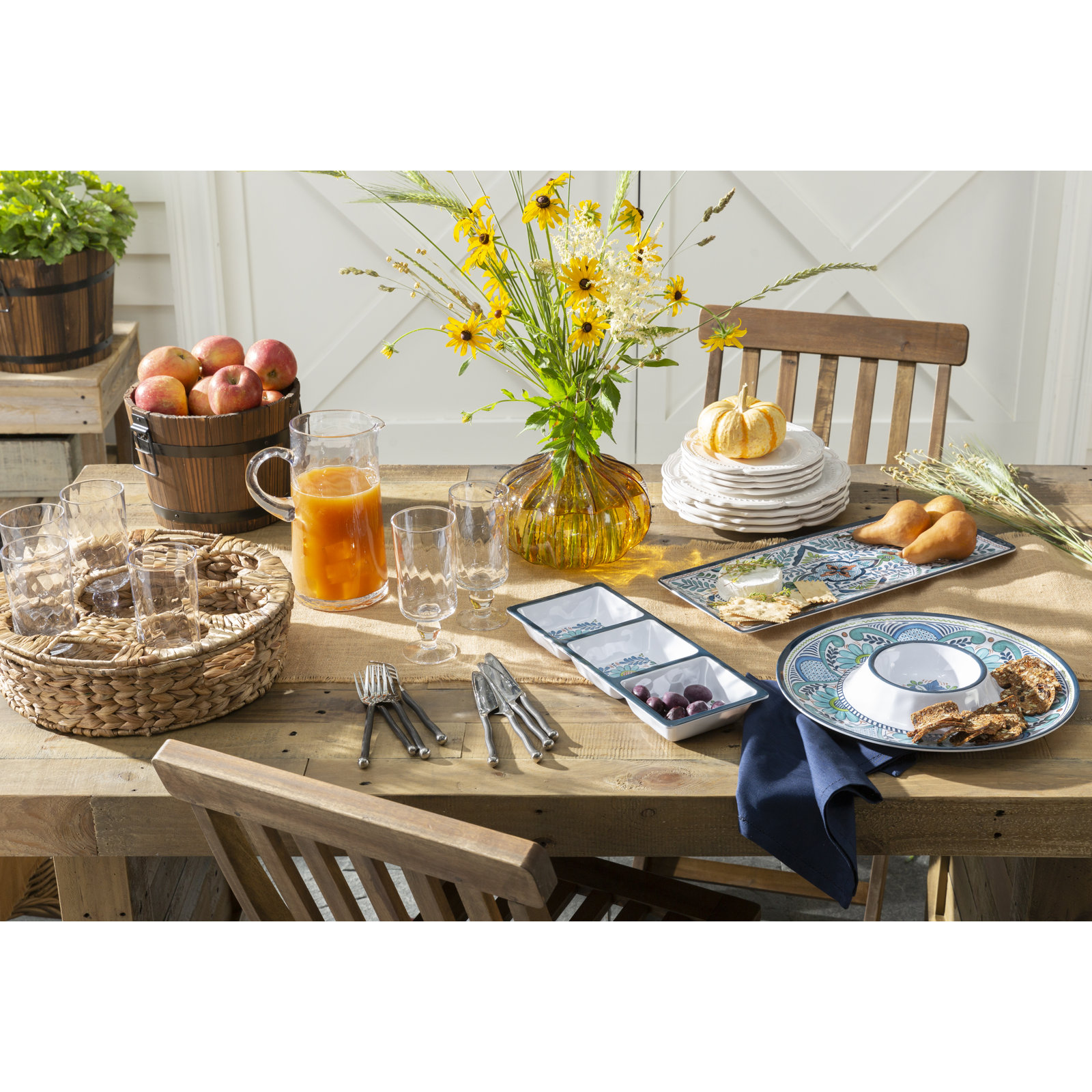 Gelder Reversible Cocktail Linen Napkin, Cobalt Blue