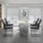 Kojiro PU Leather Conference Reception Chair Set in Bulk with Padded Armrests, Waiting Room Chairs