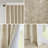 Jacquard Lined Total Blackout Rod Pocket/Back Tab Curtain Panel(Only 1 Pc Panel)-1376518493-1376518495