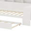 Lit de jour avec tablettes de rangement, lit gigogne et bureau d'étude intégré-307365082