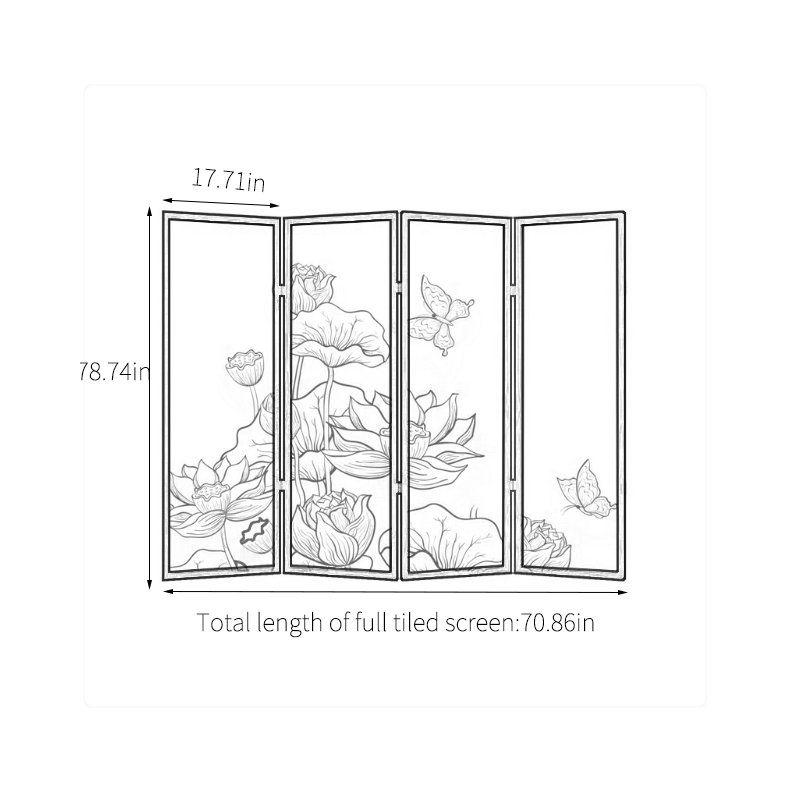 Ahilan, H 78,74 po x l 70,86 po x P 1,37 po