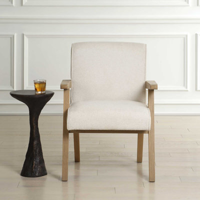Chaise de salle à manger blanche Uttermost Blakely