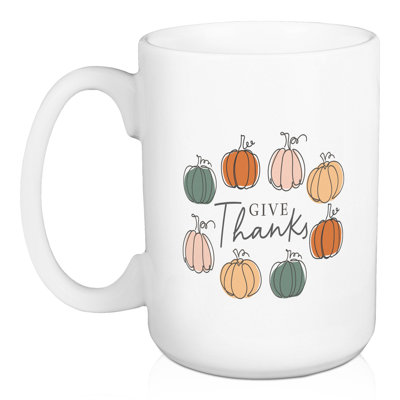 Tasse à café «Offrez des citrouilles»
