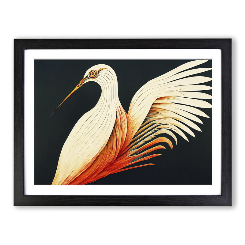 Boundless Bird - Single Picture Frame Print, Black Framed, 25cm H x 34cm W x 2cm D