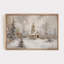 «Rustic Winter Landscape Country Christmas Pine Tree Holiday Decor», reproduction d'art sur toile encadrée-107117875-107117879