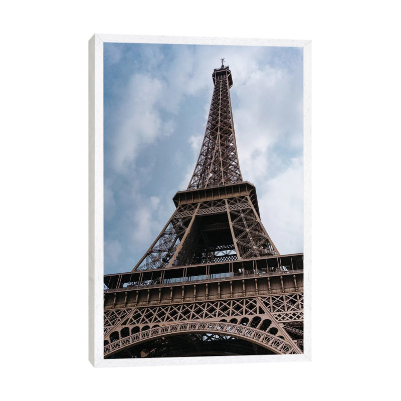 Eiffel Tower XI by Bethany Young - Print on Canvas, 101.6cm H x 66.04cm W x 3.81cm D, White Framed
