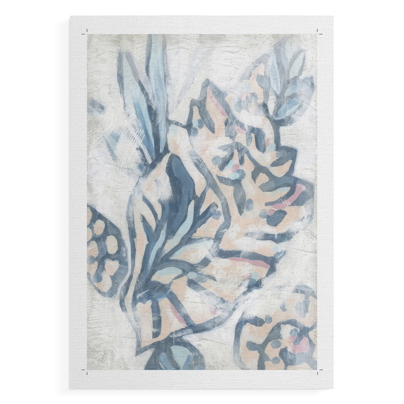 Beach Shell Fresco II - impression sur toile seulement - NON-CADRE, H 36 po x l 24 po