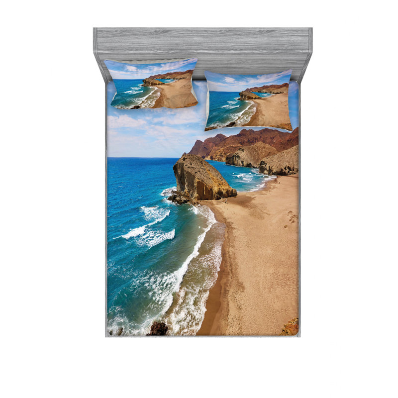 Ensemble de draps de plage ocean view tranquil, Double