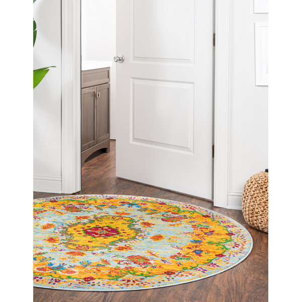 Bungalow Rose Floral Rug & Reviews | Wayfair
