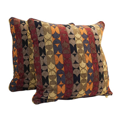 Jacquard Chenille Collection Chenille Reversible Throw Pillow