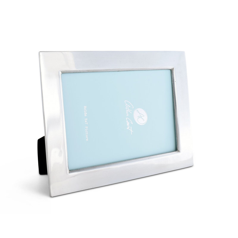 Engravable Silver Metal Matte Picture Frame