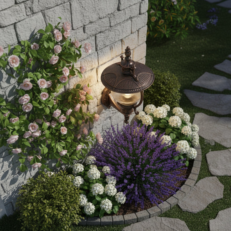 Galen 1-Light Outdoor Armed Sconce