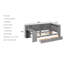 Lit plateforme double pleine grandeur - Lit tapissier avec tablettes de rangement, tiroirs, station de charge, tête de lit à DEL et bureau intégré (capacité de 550 lb)-583475137-583475142