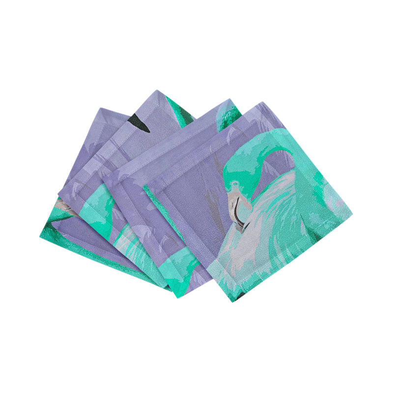 Palm Springs Cotton Sateen Cocktail Napkins, Wisteria
