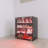 4 Layers Black Shoe Cabinet With Glass Door And Glass Layer Shoes Display Cabinet With LED Light Bluetooth Control