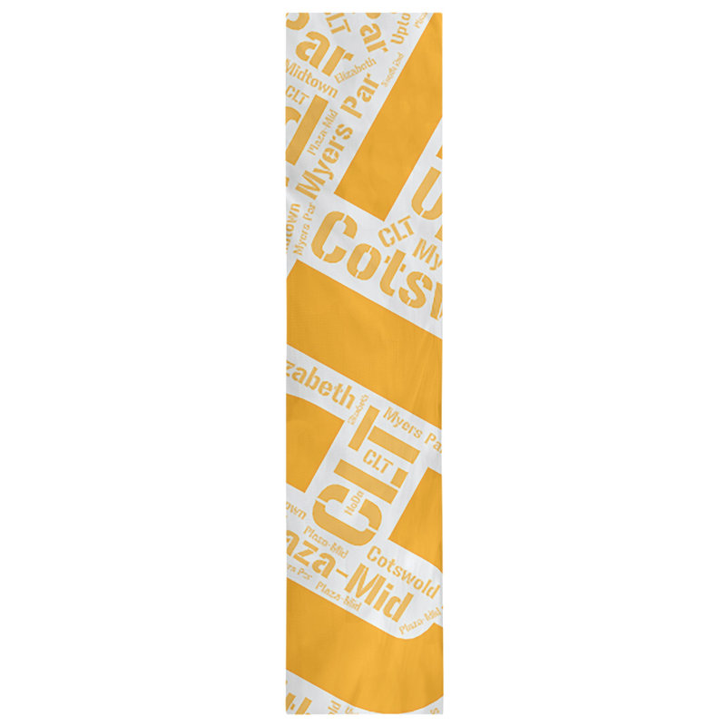 Chemin de table, 90 po x 16 po, Orange, Charlotte