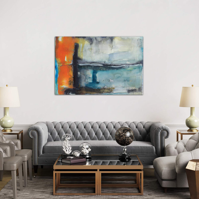 Surge by Michelle Oppenheimer - Painting on Canvas, 66.04 cm H x 45.72 cm W, Black Framed