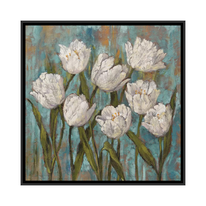 Jenny by Brian Francis - Print, 18" H x 18" W x 1.5" D, Black Framed Canvas, No Matte