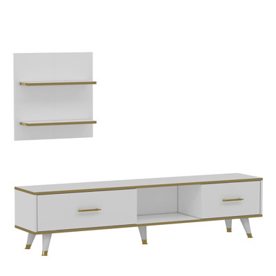 Thangool Unfinished TV Stand for TVs up to 48"