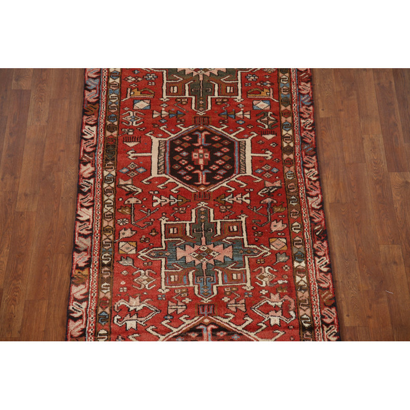 Tapis de couloir géométrique traditionnel 3 x 12